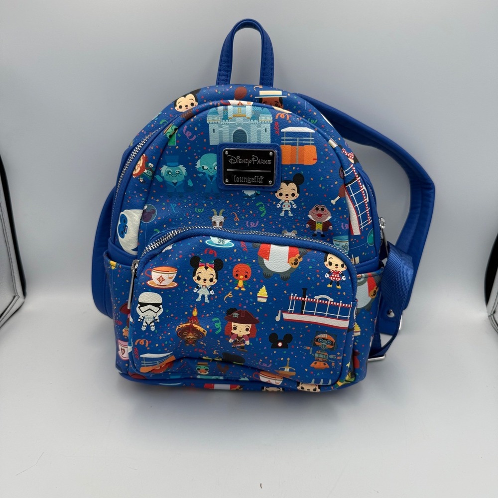 Disney Parks Loungefly Mini Backpack Kingdom of Cute Attractions Disney Adults